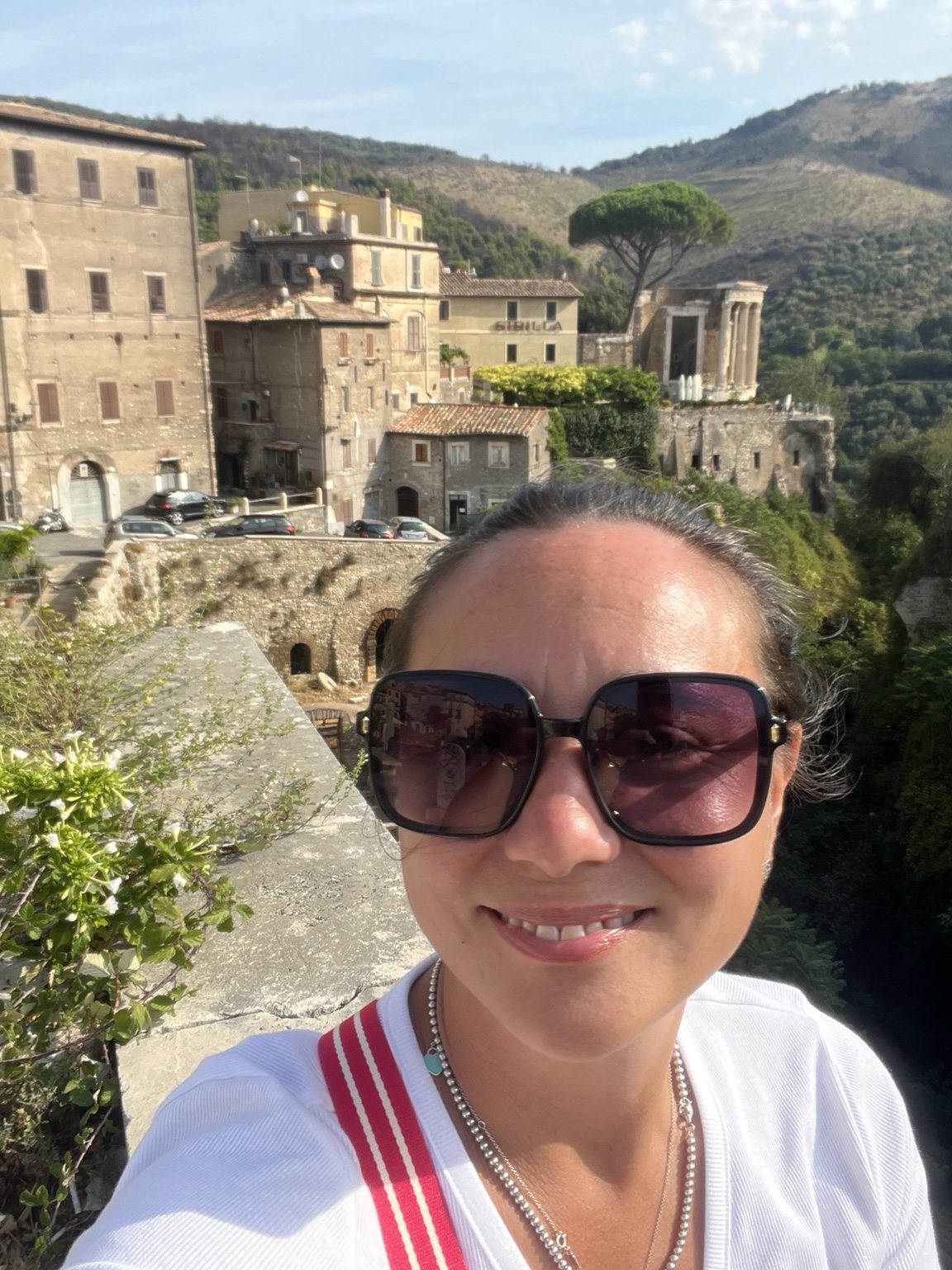Romina recorriendo Italia